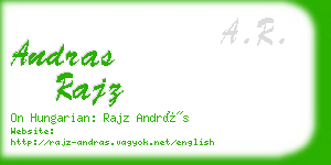 andras rajz business card